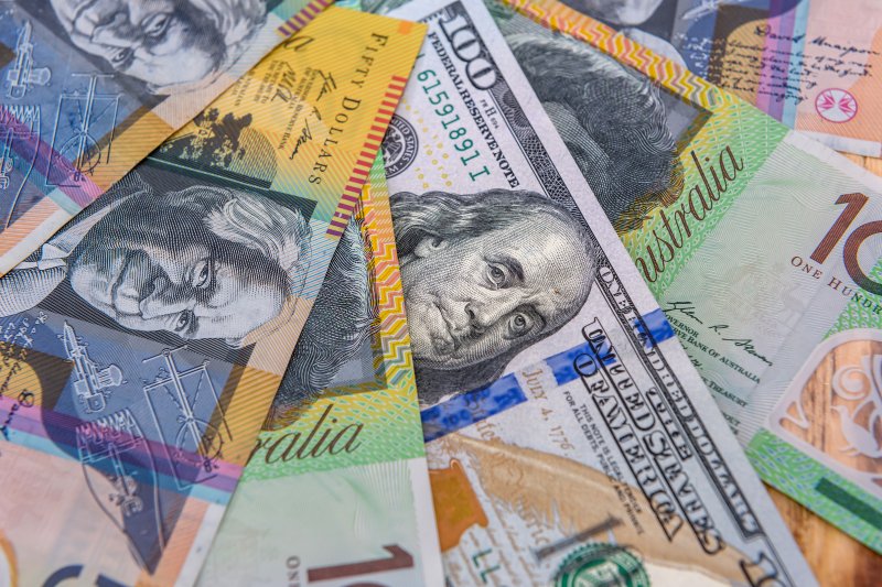 AUD/USD forecast US and Australian dollar bills