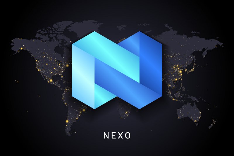NEXO NEXO logo on a black background