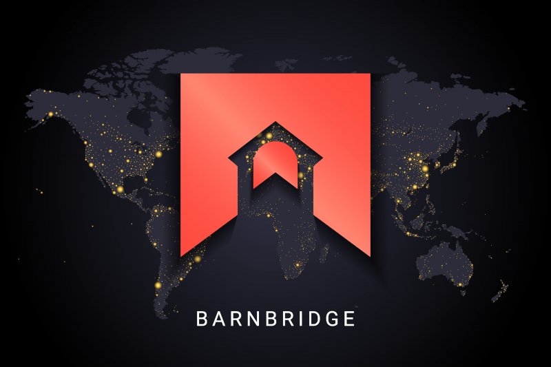 BarnBridge The BarnBridge logo in front of a map