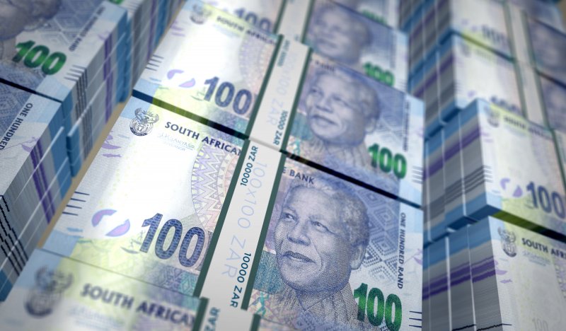 South African rand forecast South Africa Rand money pack 3d illustration. ZAR banknote bundle stacks. Concept of finance, cash, economy crisis, business success, recession, bank, tax and debt.