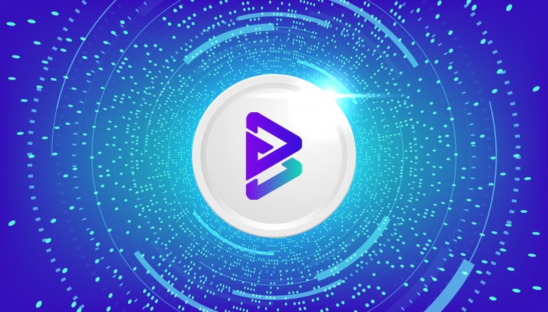 Brise coin Brise coin cryptocurrency concept banner background