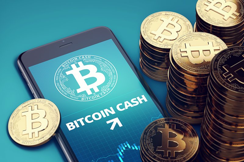 bitcoin cash price prediction Smartphone with Bitcoin Cash logo