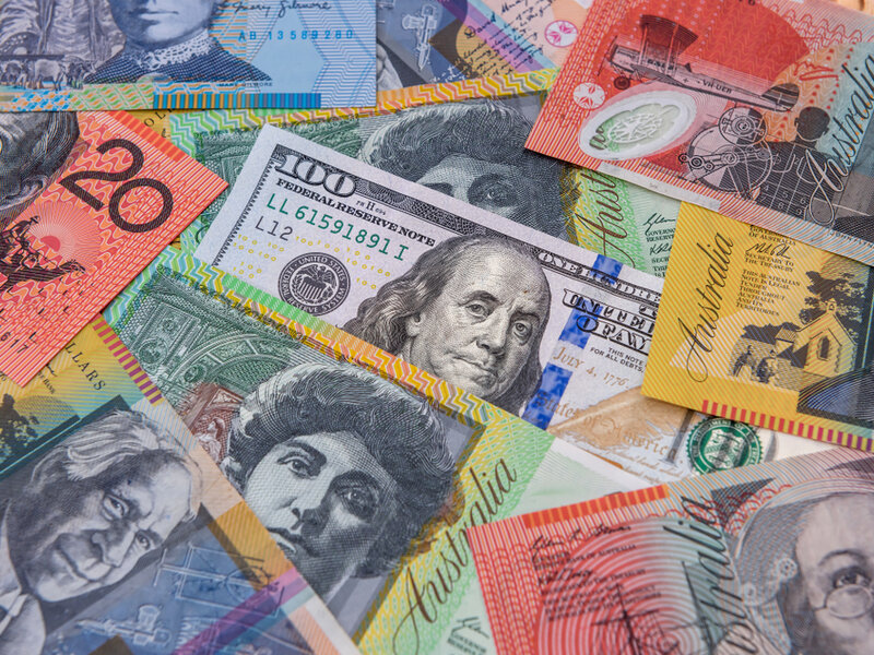 Convert Australian Dollars (AUD) to US Dollars (USD) in Foreign Currency