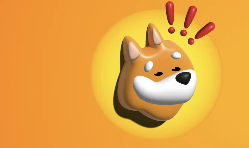 BONK Bonk logo of a cartoon shiba inu dog featured on an orange background