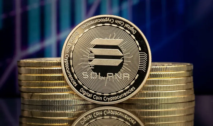 Solana-Kryptowährungsmünze