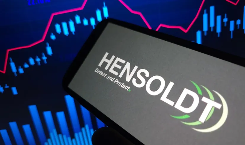 HENSOLDT logo displayed on a smartphone screen