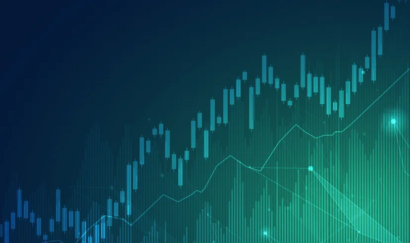 Business candle stick chart investment trading in the stock market, bullish point, bearish point. vector design trend graphic.