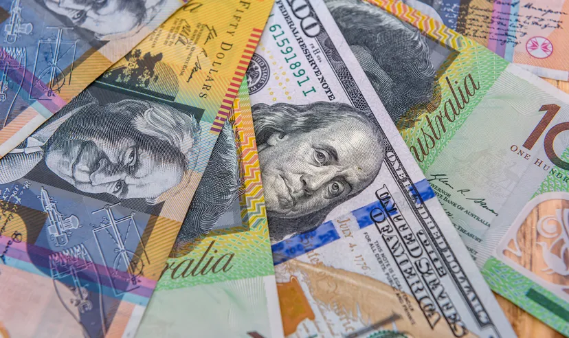 US and Australian dollar bills