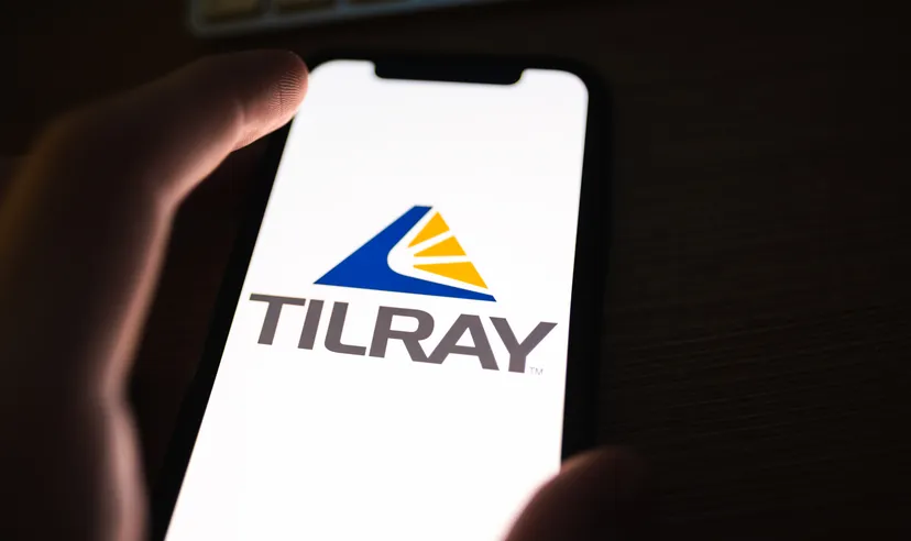ROSTOV-ON-DON / RUSSIA - March 1 2020 : Tilray logo on the smartphone screen