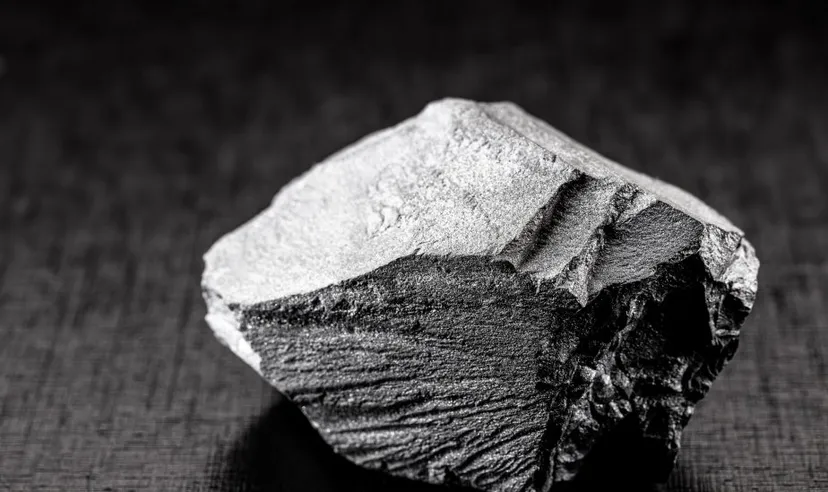 A lump of iron ore