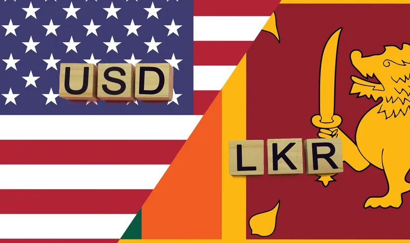 USA and Sri Lanka currency codes on their national flags