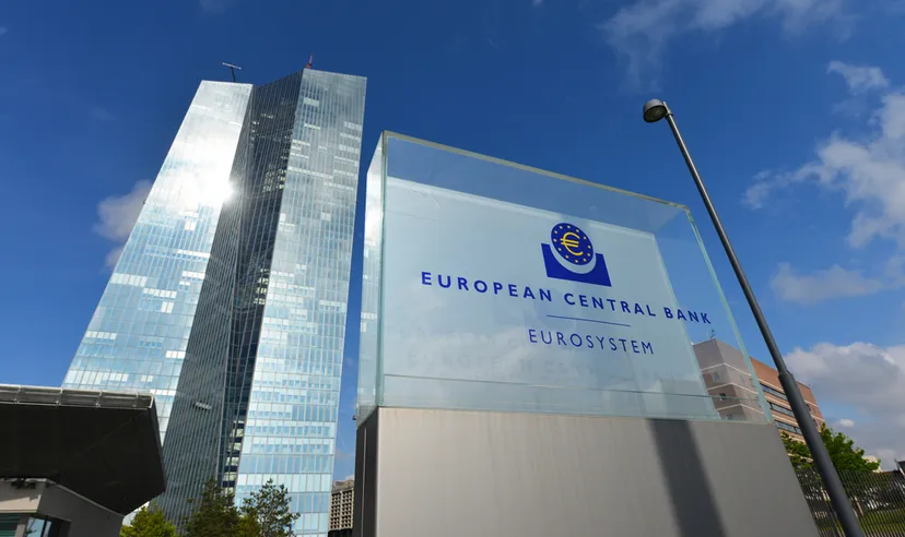 Sign at the entrance to new European Central Bank headquarters in Frankfurt, Germany Sign at the entrance to new European Central Bank headquarters in Frankfurt, Germany
