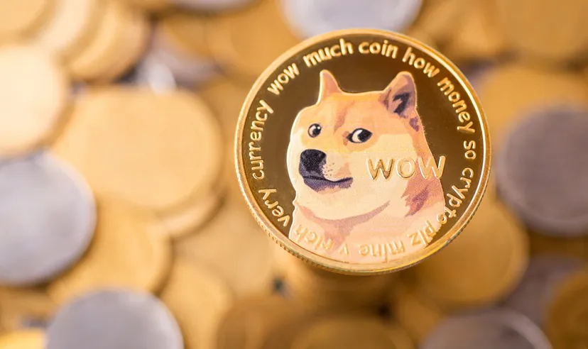 Who owns the most dogecoins? Biggest whales revealed The golden Dogecoin with background of regular coins. Dogecoin cryptocurrency symbol