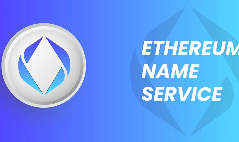 The Ethereum Name Service logo and text