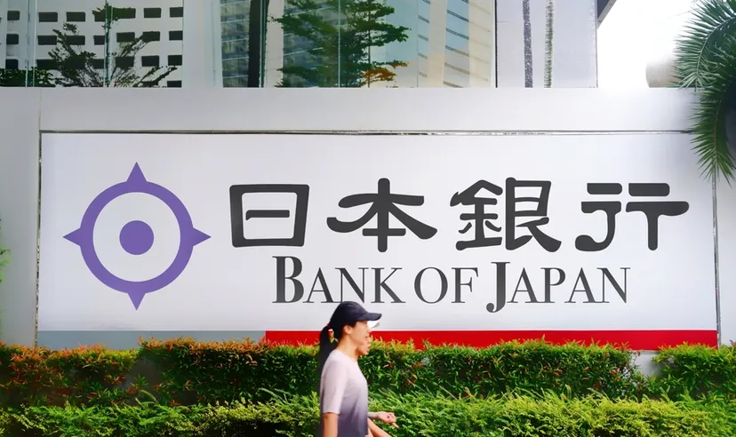 A woman passing through in front of The Bank of Japan, Nippon Ginkō A woman passing through in front of The Bank of Japan, Nippon Ginkō