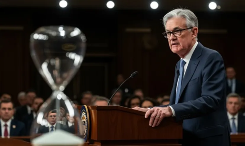 Jerome Powell’s speech, hourglass