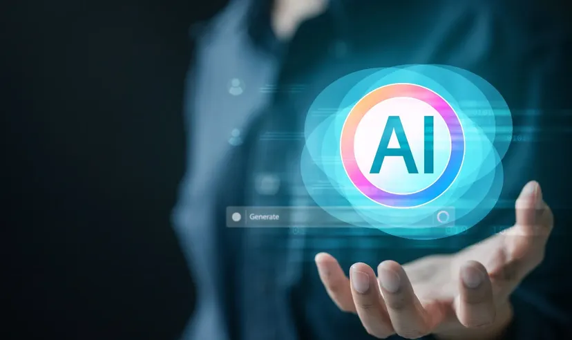 Interfaccia di intelligenza artificiale che simboleggia il sentiment di mercato guidato dall'AI e le tendenze tecnologiche