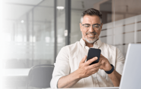 Man on phone