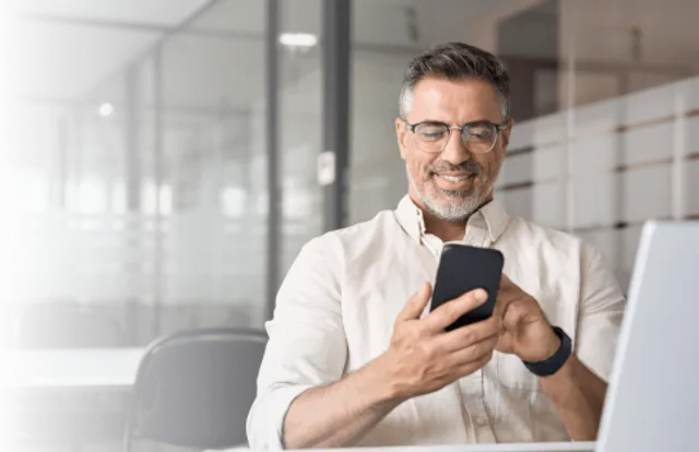 Man on phone