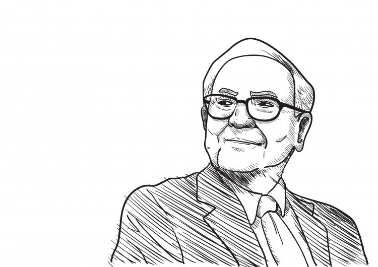 Warren Buffett illustration Warren Buffett illustration
