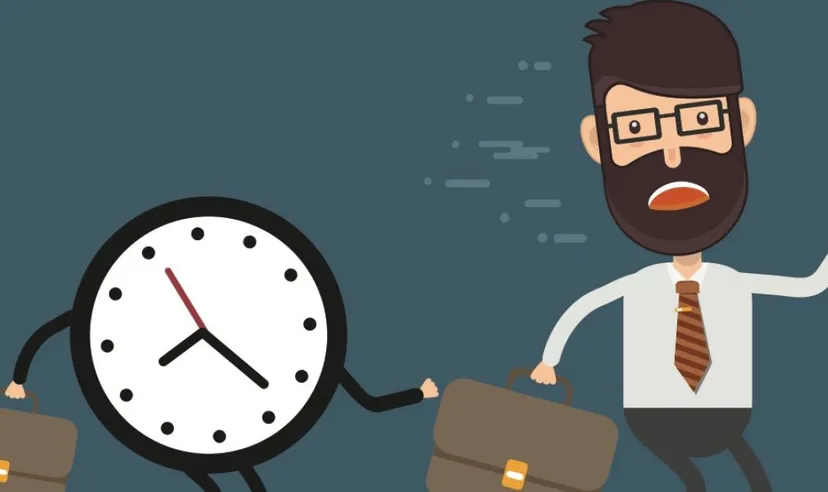 Man with clock