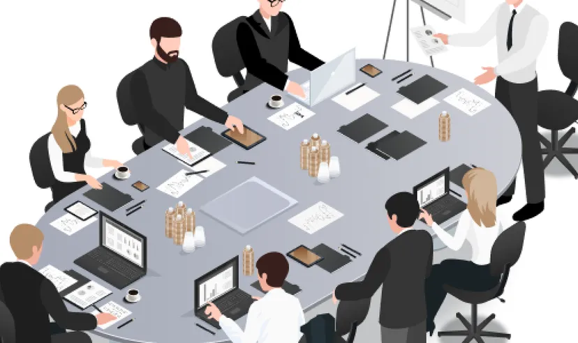 Boardroom meeting