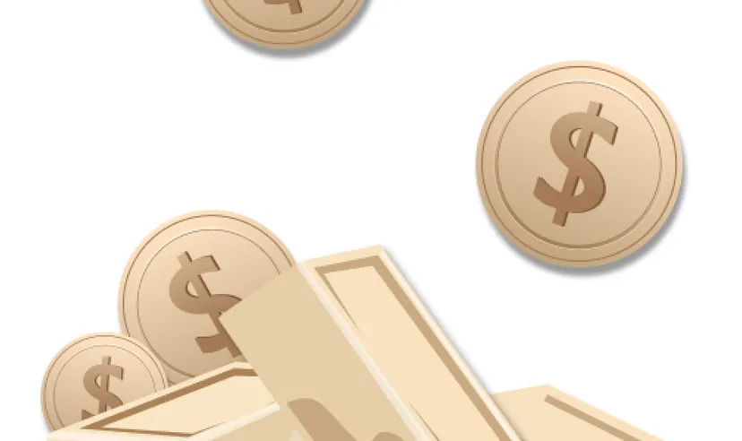 Gold bars and coins